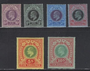 WK1_33709 H. BRITISCHE KOLONIEN: GEBATAL. Seltener kurzer Satz 1908-09. Sc.110-115. MLH-MV - Bild 1 von 1