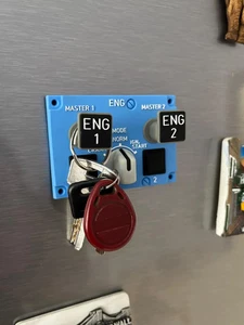 Panel de arranque del motor con llavero magnético, Airbus, A320, PANEL DE ARRANQUE ENG - Imagen 1 de 6