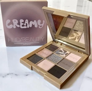 HUDA BEAUTY CREAMY OBSESSIONS GREIGE EYESHADOW PALETTE COOL NEUTRALS NEW  - Picture 1 of 5