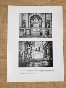 Napoli 1917 Cappella Caracciolo Santacroce S. Giovanni e Monumento P. da Toledo - Picture 1 of 1
