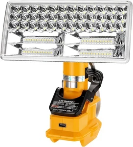 4200LM Cordless LED Work Light for Dewalt 20V Max Li-ion Battery 50W Flashlight - Picture 1 of 15