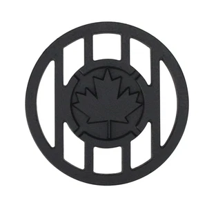 Accesorio de parrilla de hierro marca hoja de arce inspirado en Canadá decoración deportiva CC - Imagen 1 de 1