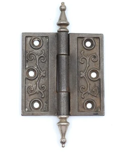 Campanario de hierro fundido de 3,5 x 3,5 pulgadas Bisagra de puerta antigua a tope - Imagen 1 de 4