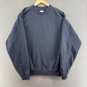 Gymshark Crewneck Mens Medium Blue Casual Pullover Cotton Logo Sweatshirt - Picture 1 of 10