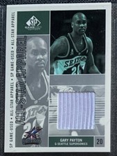 2002/03 Gary Payton (SuperSonics) SP Game Used All-Star Apparel Jersey Card
