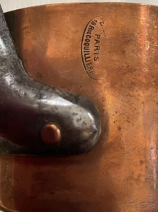 RARE Dehillerin Stamped French Heavy Copper Pan With Fresh Tin - Picture 1 of 8