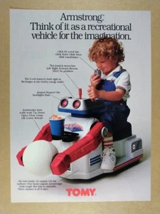 1986 TOMY Armstrong Robot Ride vintage print Ad - Picture 1 of 1