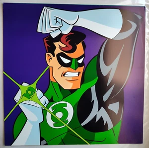 JUSTICE LEAGUE ANIMATED WARNER BROS LITHOGRAPH LIMITED ED GREEN LANTERN - Picture 1 of 5