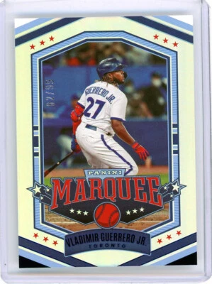 ⚾ VLADIMIR GUERRERO JR 2022 PANINI CHRONICLES MARQUEE BLUE FOIL SERIAL # 99 - Image 1 of 2