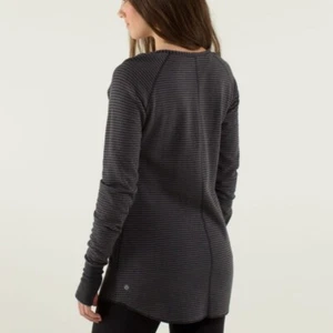 Lululemon Open Your Heart Longsleeve Classic Stripe Heathered Black Soot Light - Bild 1 von 10