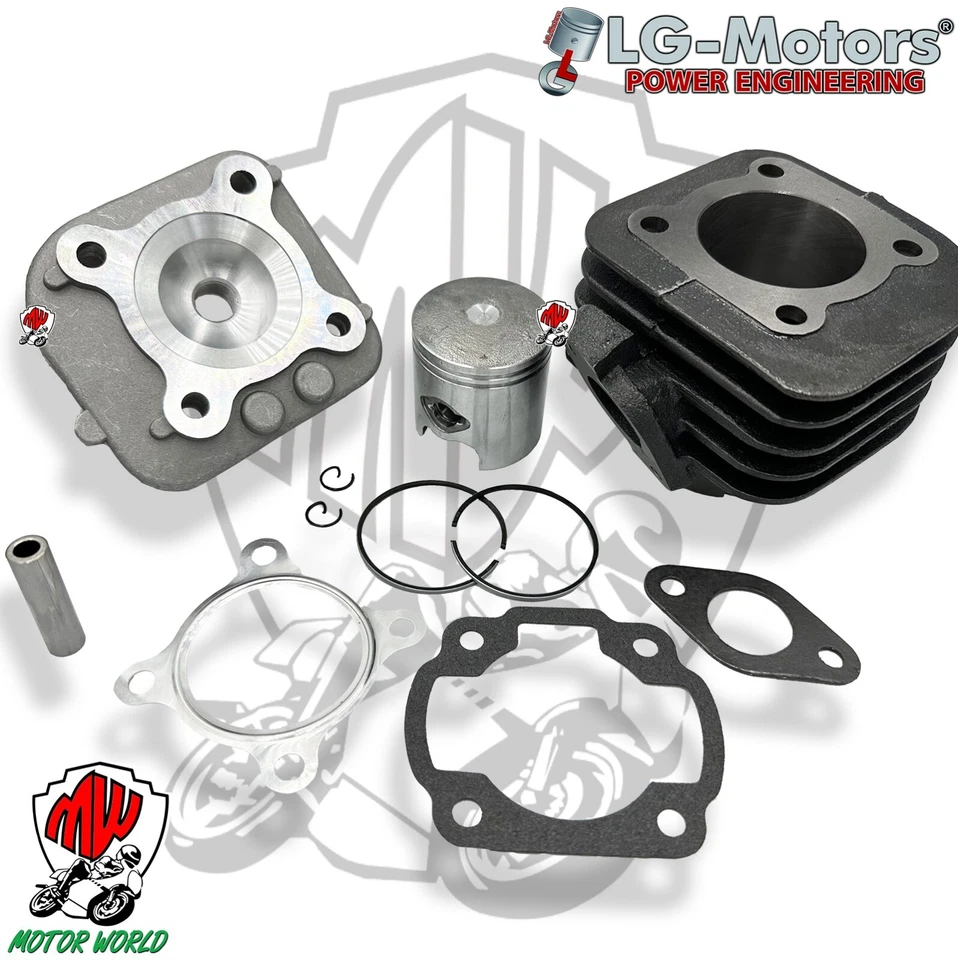 Gruppo Termico completo Cilindro ø47 Pistone 80cc GARELLI TIESSE 50 R 2T - Immagine 1 di 1