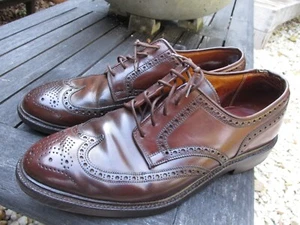 Ralph Lauren made England shell cordovan brogues wingtips dress shoes 9D - Picture 1 of 11