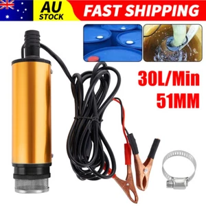 12V Dc Submersible Transfer Diesel Oil Solar Pump Battery 44 Gallon Drum Pump OZ - Picture 1 of 16