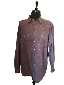 VTG Guess Georges Marciano Paisley Shirt Mens XL Long Sleeve 80s 90s Made USA