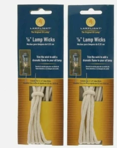 2 Packs Round Oil Lamp Cotton Wick 8" x 1/8" ~ 5 in each pack (10 wicks Total ) - Picture 1 of 1