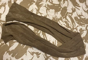 GENUINE 1980'S 1990'S SOUTH AFRICAN SADF BORDER WARS NUTRIA BROWN SCRIM SCARF. - Foto 1 di 1
