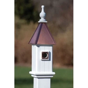 Fancy Home Products Blue Bird House Bright Copper 6" BH6-BC - Picture 1 of 1