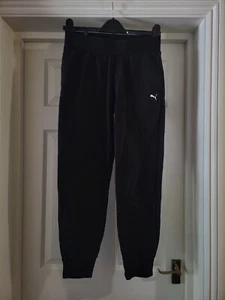 Puma Jogging Bottoms Casual Training Pants Jogger Black XS - Picture 1 of 2