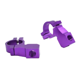 7/8" (22mm) Handlebar Aluminum Rear View Mirror Mount 10mm-Purple Pair - Bild 1 von 1