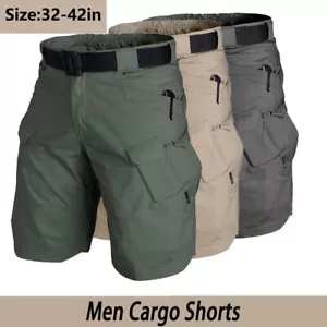 Mens Summer Outdoor Cargo Hiking Shorts Quick Dry Work Pants Casual Shorts - Picture 1 of 19