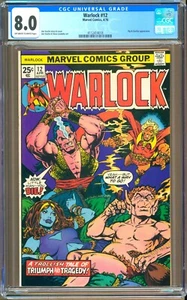 Warlock #12 (1976) CGC 8.0 OW/W Jim Starlin - Steve Leialoha "Pip - Starfox" - Picture 1 of 2