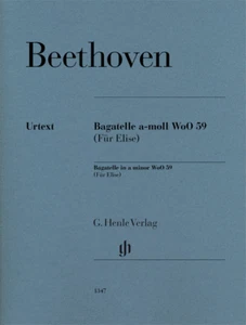 Henle Urtext Beethoven Bagatelle a-Moll WoO 59 (Pelzelise) überarbeitete Auflage - Bild 1 von 1