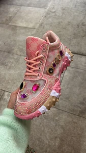 Damen Sneaker Designer/Glitzer in pink Gr.37 - Bild 1 von 2