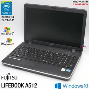 Fujitsu Lifebook A512 15.6" HD Intel Core I3 2348M 250GB 4GB Windows XP 7 HDMI - Picture 1 of 11
