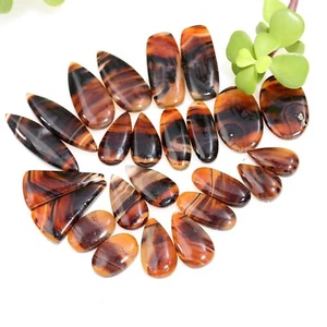 12 Paia 251 Cts Agata Montana Naturale Gemma Cabochon Coppia 9x35-10x21mm #12283 - Foto 1 di 9
