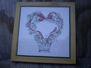 Corelle Coordinates Callaway Holiday Tile & Wood Hanging Trivet - Picture 1 of 3