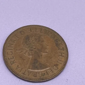 1966 New Pence Queen Elizabeth II Red Coin - Bild 1 von 7