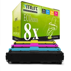 8x MWT ECO Patrone für HP Color LaserJet CP-1517-NI CP-1217 CM-1312-CB CM-1512-H - Bild 1 von 3
