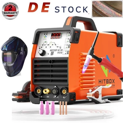HITBOX AC/DC Puls-Schweißgerät 200A 220V: WIG/TIG, MMA, IGBT – Für Aluminium - Bild 1 von 4