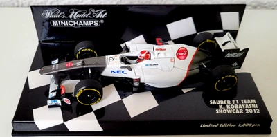 MINICHAMPS  1:43  K. KOBAYASHI  SAUBER F1 TEAM  2012 " CLARO " TELMEX " 1008 pcs - Bild 1 von 3