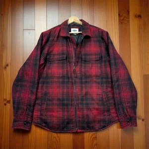 Old Navy Herren XL rot kariert Steppjacke Wollmischung - Bild 1 von 19