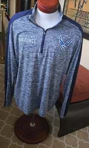 NEW Air Force Long Sleeve Adult Zip Neck Pullover Size Men's XL - Picture 1 of 4