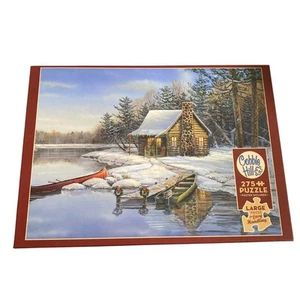 Cobble Hill Winter Cabin 275 Large Format Pieces Puzzle Complete - Picture 1 of 2