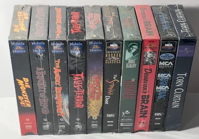 Sci-Fi Horror Classic Collection Lot of 10 New Vhs BLACK FRIDAY DEALS - Image 1 of 4