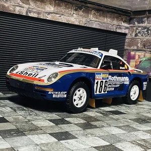Custom 1/18 TSM Porsche 959 Paris-Dakar Rally 1986 #PFEU41 - Picture 1 of 10