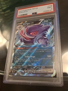 Pokémon Gengar EX TCG Scarlet & Violet Temporal Forces Holo Card 104/162 PSA 9 - Picture 1 of 2