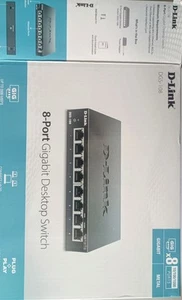 SWITCH D-LINK DGS-108 8 PORT GIGABIT NEUF - Imagen 1 de 2