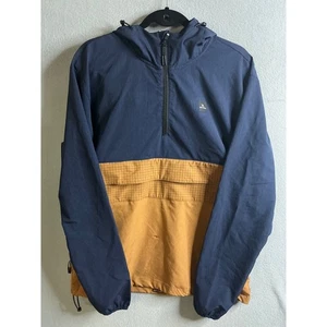 Chaqueta Pullover Rip Curl Para Hombre Mediana Anti Serie Azul Tostado Con Capucha Cortavientos - Imagen 1 de 11