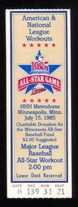1985 ALL-STAR GAME FIRST-EVER HOME RUN DERBY TICKET - DAVE PARKER WINNER - Bild 1 von 2