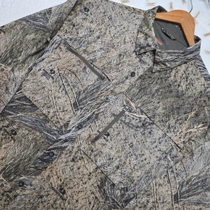Magellan Outdoors Mossy Oak Brush Camo Hunting Long Sleeve Shirt Mens Large - Picture 1 of 18