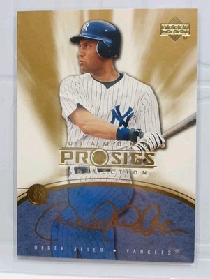 Derek Jeter 2004 Upper Deck Diamond Collection Pro Sigs Gold #61 New York - Image 1 of 4