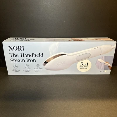 Nori Press Handheld Steam Iron - White Travel Steam And Heat New Open Box - Image 1 of 4