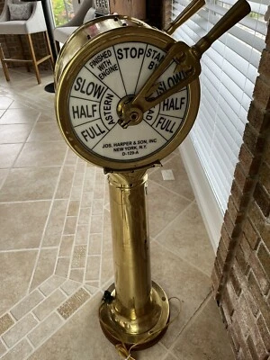 TELÉGRAFO DA SALA DE MOTORES - original e antigo - Imagem 1 de 4