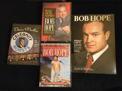 BOB HOPE DVD LOT w/ 32 page Magazine NEW Dean Martin Roasts, Specials, Troops - Image 1 of 4
