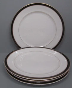 Mikasa BLACK TIE Salad Plates SOLD IN SETS OF FOUR More Items Here - Picture 1 of 3