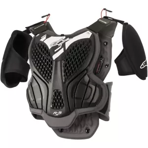 Taglia S/M - Pettorina Bambino Alpinestars A-5 S Youth Black Grey Cross Enduro - Bild 1 von 3